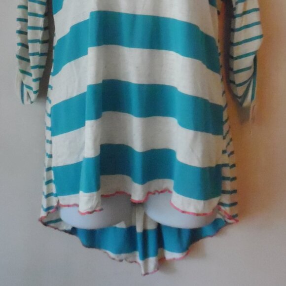 Self Esteem top sz M blue white stripe NWT - Picture 2 of 3